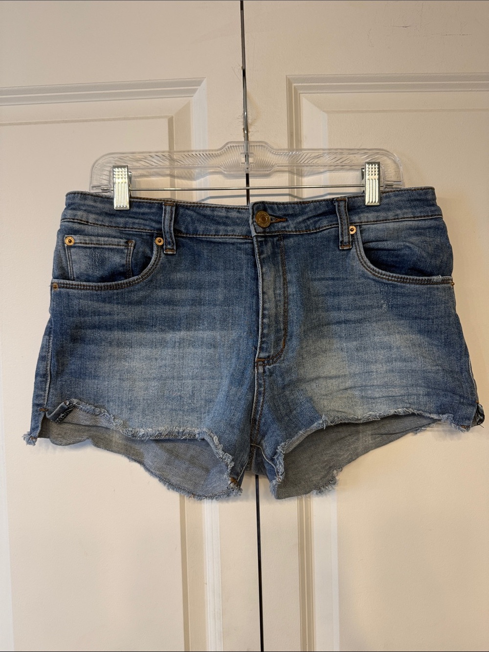 STS Blue Faded Indigo Denim Cutoff Shorts